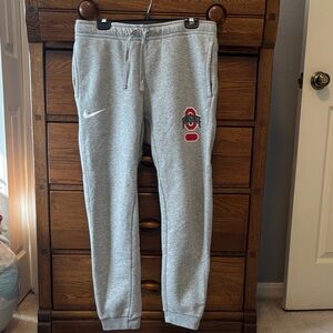 Nike Joggers with Ohio State Logo Gray. Men’s Size Medium